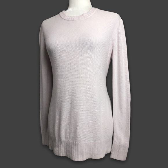 lululemon athletica Sweaters - Lululemon Sweater Sincerely Yours Pink Cashmere Blend Crew Neck Split Back